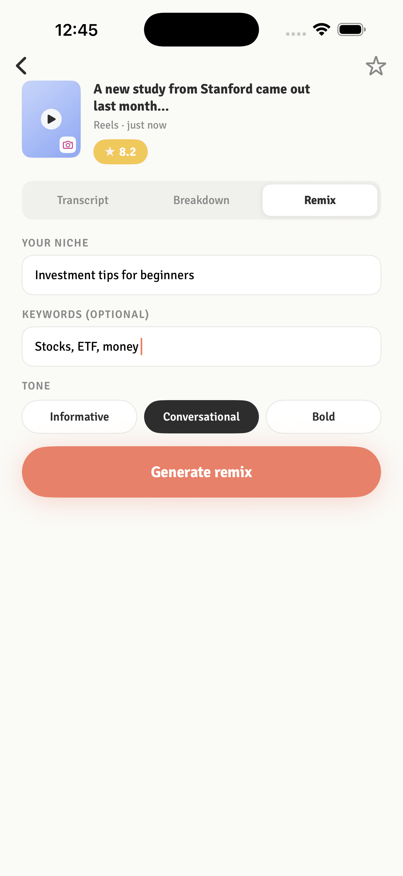 fyplab remix screen